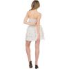 Forever 21 Women’s Strapless Frill Mini Dress Shirred(Ivory)