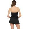 Forever 21 Women’s Strapless Romper With Side Ruched Seams(Black)