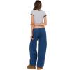 Forever 21 Women’s Wide Leg Light Weight Denim with Drawstring and Pockets(Blue)