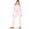 Forever 21 Women’s Cable Knit Hoodie & Flare Set(Pink)