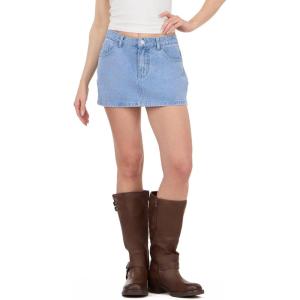 Forever 21 Womens Denim Skort with Pockets(Blue)