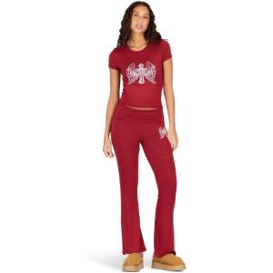 Forever 21 Women’s Graphic Tee Legging Set(Red)