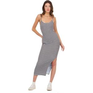 Forever 21 Women’s Rib Midi Dress with Slight Scoop(Blue)