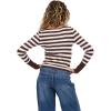 Forever 21 Women’s Boatneck Sweater with High Rib Start(Brown)