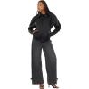 Forever 21 Women’s Bomber Jacket With Zip Front Faux Leather Outerwear(Black)