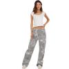 Forever 21 Women’s Cargo Denim Pant(Grey)