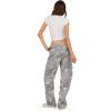 Forever 21 Women’s Cargo Denim Pant(Grey)
