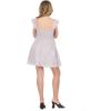 Forever 21 Women’s Double-layer Romper With Smocked Waist(Ivory)