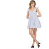Forever 21 Women’s Double-layer Romper With Smocked Waist(Navy)
