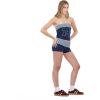 Forever 21 Women’s Fold Over Mini Short with Screen Print(Navy)
