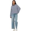 Forever 21 Women’s Long Sleeve Crew Neck Top(Navy)