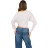 Forever 21 Women’s Long Sleeve Off-Shoulder Dolman Top with Banded Bottom(Heather Grey)