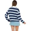 Forever 21 Women’s Oversized Polo Style Shirt(Blue)