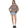 Forever 21 Women’s Oversized Polo Style Shirt(Brown)