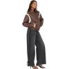 Forever 21 Women’s Oversized Pu Jacket With Self Patch Details(Brown)