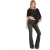 Forever 21 Women’s Poncho Top with Asymmetrical Hem(Black)