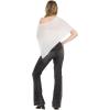 Forever 21 Women’s Poncho Top with Asymmetrical Hem(Ivory)