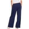 Forever 21 Women’s Wide Leg Jogger Pants with Patch Details(Navy)