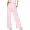 Forever 21 Women’s Wide Leg Jogger Pants with Patch Details(Pink)