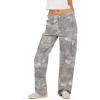 Forever 21 Women’s Cargo Denim Pant(Grey)