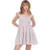 Forever 21 Women’s Double-layer Romper With Smocked Waist(Ivory)