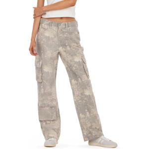 Forever 21 Women’s Cargo Denim Pant(Pink)
