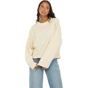 Forever 21 Women’s Long Sleeve Crew Neck Top(Yellow)