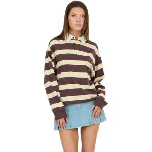 Forever 21 Women’s Oversized Polo Style Shirt(Brown)