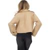 Forever 21 Women’s Cropped Trench Jacket With Double-breasted Closure(Beige)