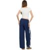 Forever 21 Women’s Wide Leg Nylon Pants with Bow Details(Navy)