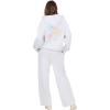 Forever 21 Women’s Zip-up Hoodie With Graphic Patches Soft Fleece Sweatshirt(Heather Grey)