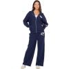 Forever 21 Women’s Zip-up Hoodie With Graphic Patches Soft Fleece Sweatshirt(Navy)