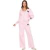Forever 21 Women’s Zip-up Hoodie With Graphic Patches Soft Fleece Sweatshirt(Pink)