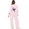 Forever 21 Women’s Zip-up Hoodie With Graphic Patches Soft Fleece Sweatshirt(Pink)