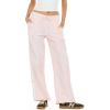 Forever 21 Women’s Wide Leg Nylon Pants with Bow Details(Pink)