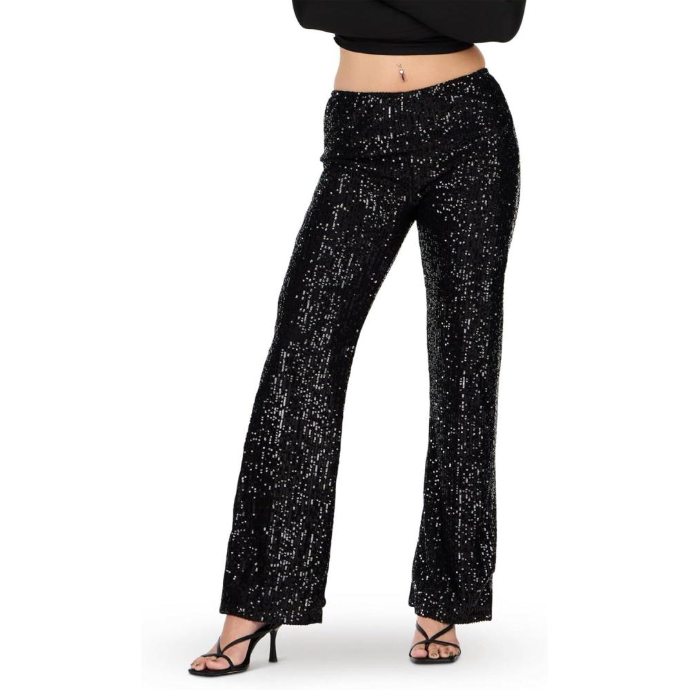 image:imageForever 21 Womens Flare Pant with SequinsBlack