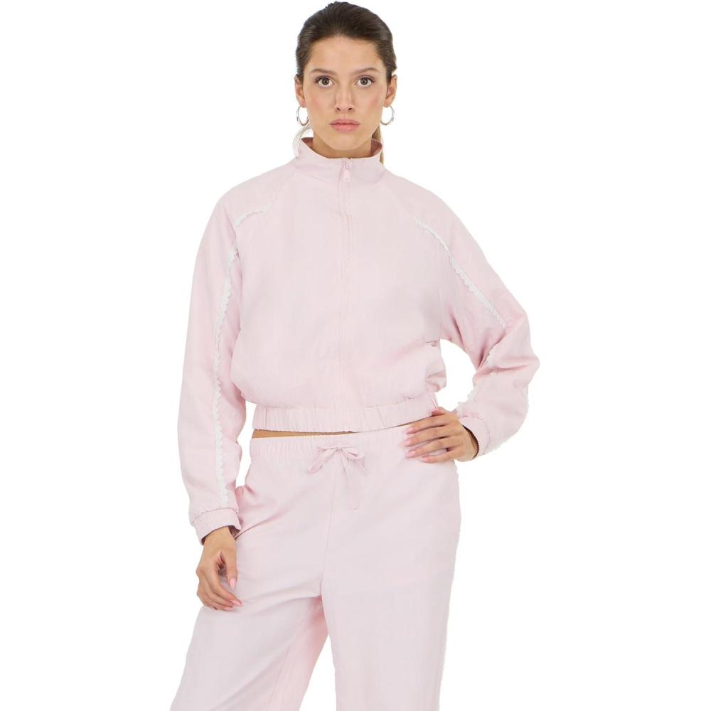 image:imageForever 21 Womens Windbreaker Jacket With Zip FrontPink