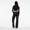 Forever 21 Women’s Flare Pant with Sequins(Black)