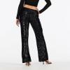 Forever 21 Women’s Flare Pant with Sequins(Black)