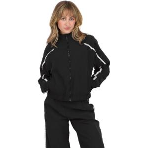 Forever 21 Women’s Windbreaker Jacket With Zip Front(Black)
