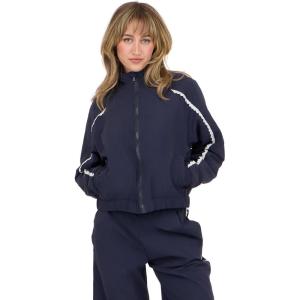 Forever 21 Women’s Windbreaker Jacket With Zip Front(Navy)