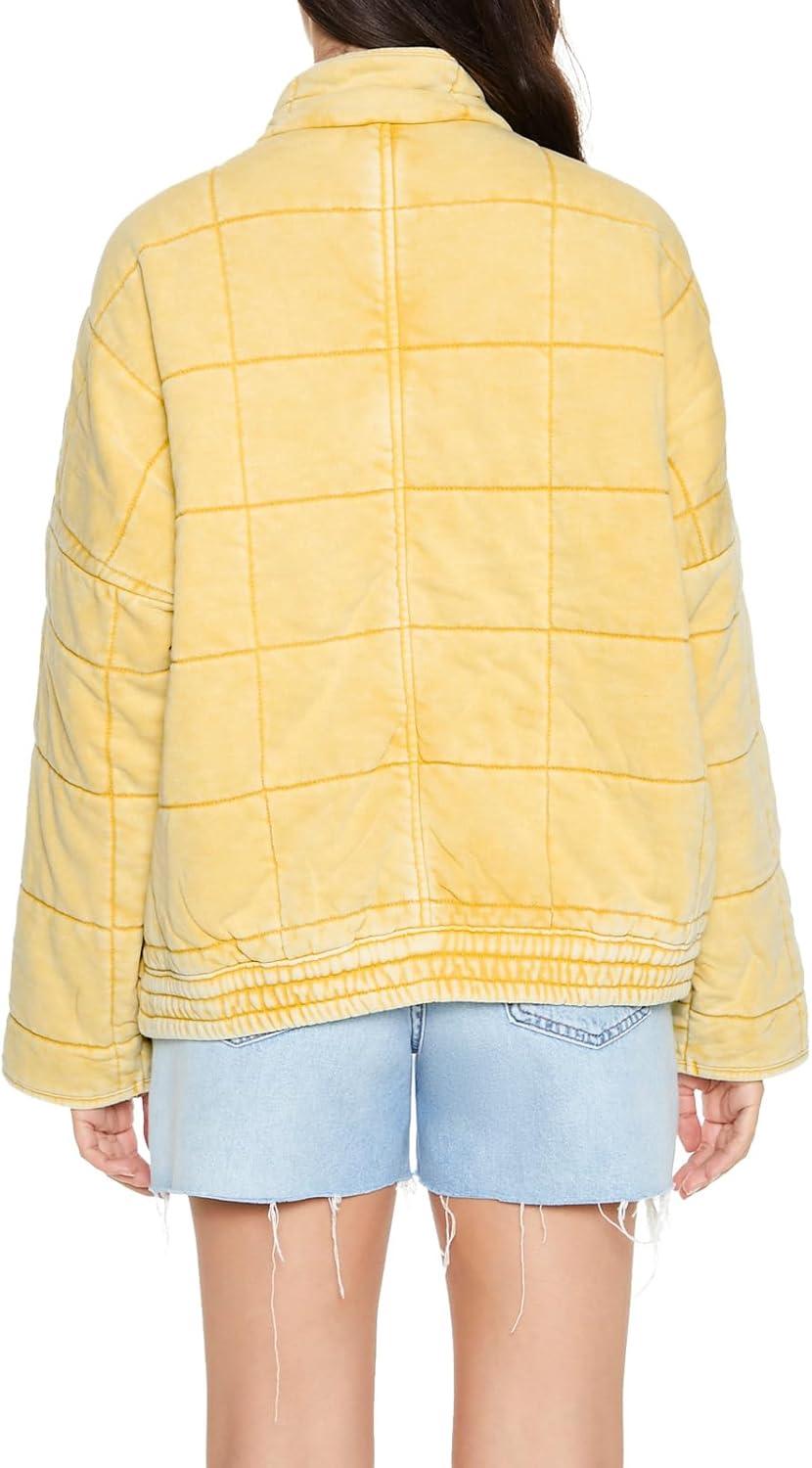 image:imageForever 21 Womens Quilted Zipup JacketGolden Haze