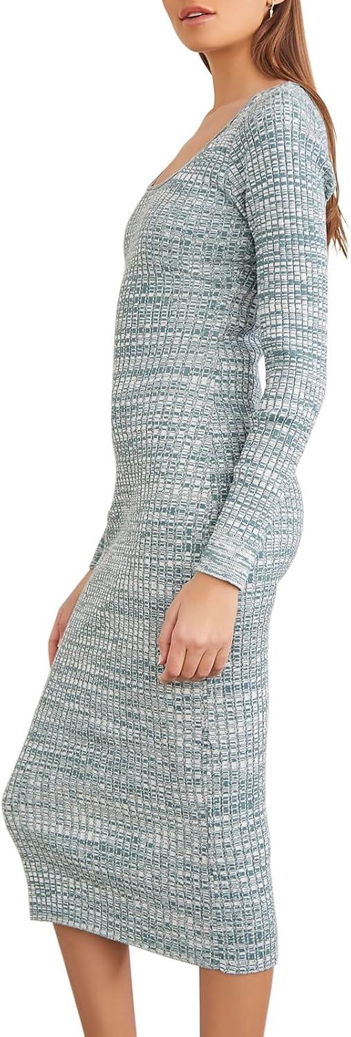 image:imageForever 21 Womens Ribbed Bodycon Sweater DressGreen