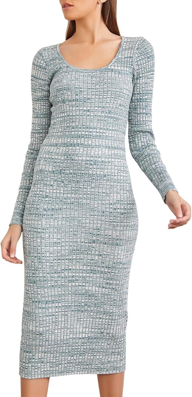 image:imageForever 21 Womens Ribbed Bodycon Sweater DressGreen