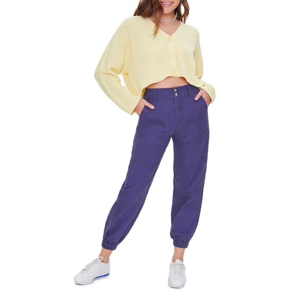 image:imageForever 21 Womens HighRise Ankle PantsNavy