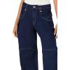 Forever 21 Women’s Baggy Mid-Rise Jeans(Dark Denim)