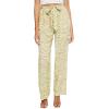 Forever 21 Women’s Belted Zebra Print High-Rise Pants(Green)