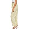 Forever 21 Women’s Belted Zebra Print High-Rise Pants(Green)