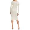 Forever 21 Women’s Bodycon Long-Sleeve Dress(Goat)