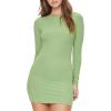 Forever 21 Women’s Bodycon Mini Dress(Green)